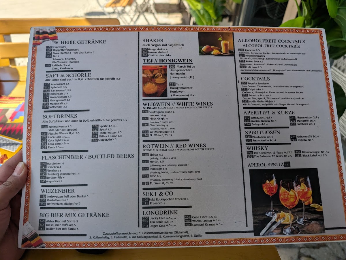 Menu Lalibela Restaurant - Taste Of Ethiopia, Wedding-2