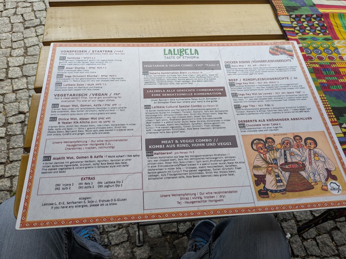 Menu Lalibela Restaurant - Taste Of Ethiopia, Wedding-3