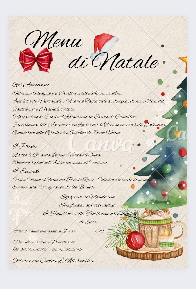 Menu L'alternativa Osteria Con Cucina-1