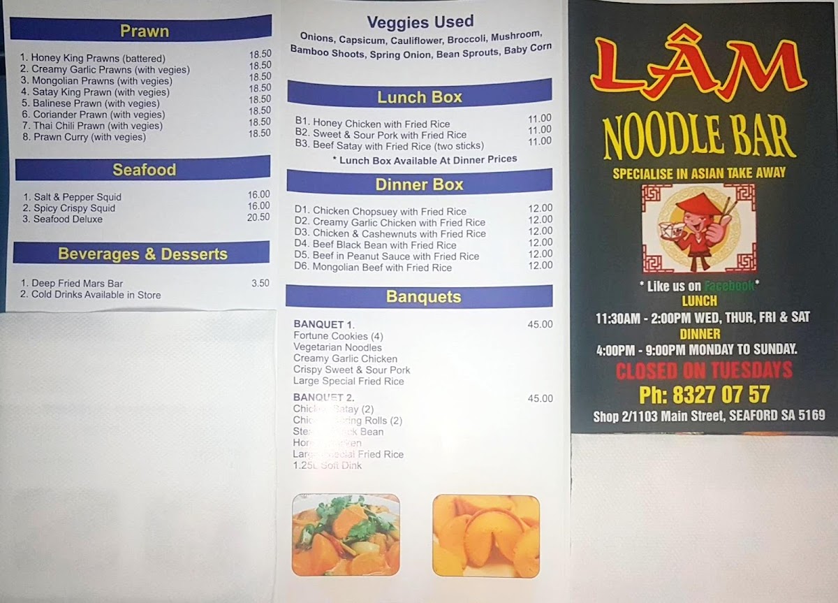 Menu Lam's Noodle Bar-8