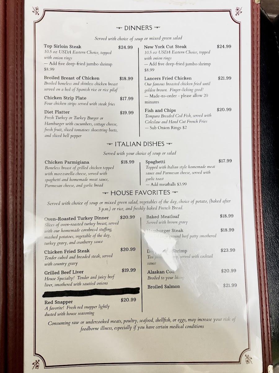 Menu Lancers Family Restaurant-4