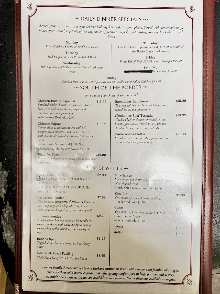 Menu Lancers Family Restaurant-5