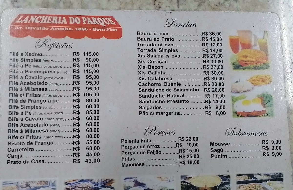 Menu Lancheria Do Parque-2