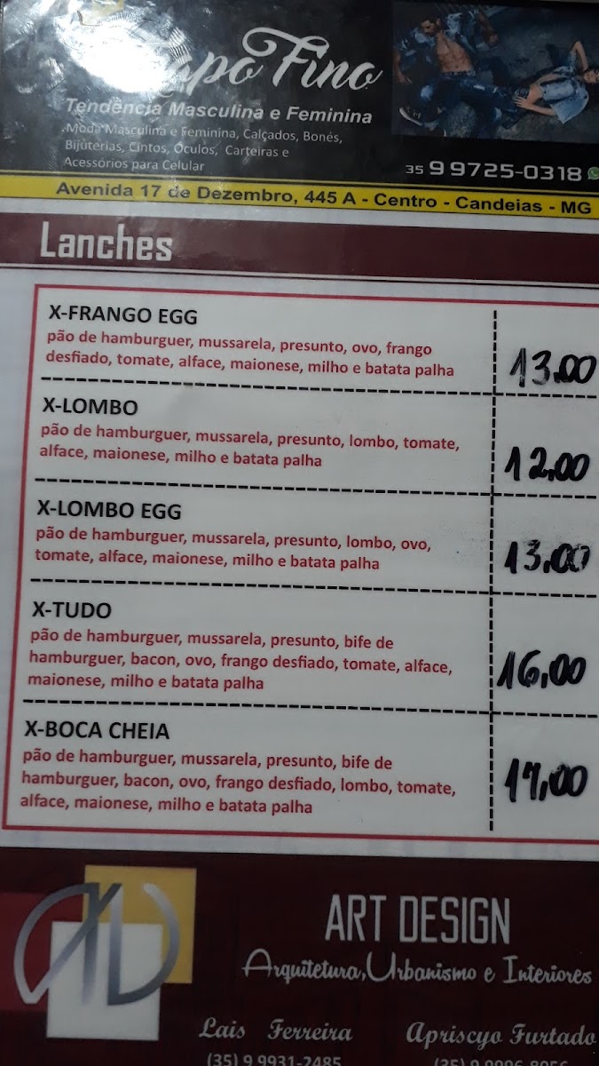 Menu Lanchonete Boca Cheia-1