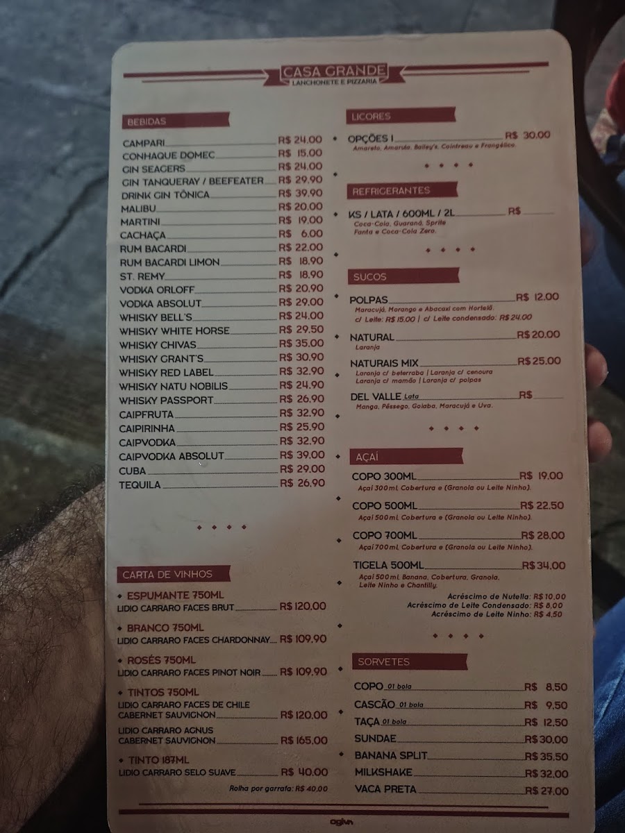Menu Lanchonete Casa Grande-1