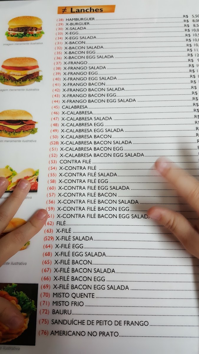 Menu Lanchonete E Restaurante Diferente-2