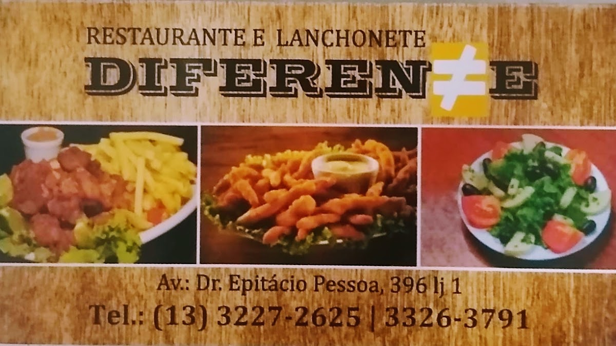 Menu Lanchonete E Restaurante Diferente-7