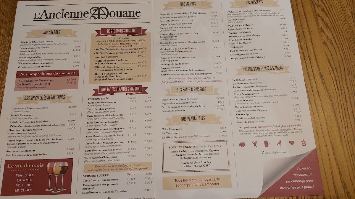 Menu L'ancienne Douane - Bernolsheim-6