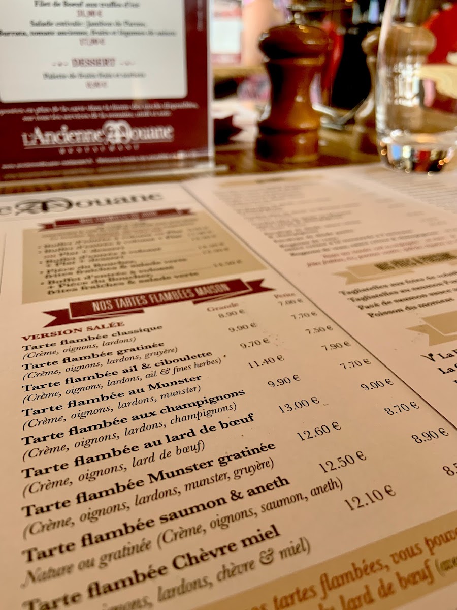Menu L'ancienne Douane - Bernolsheim-7