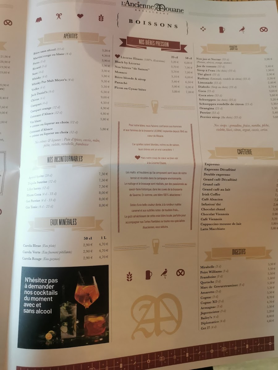 Menu L'ancienne Douane - Bernolsheim-8