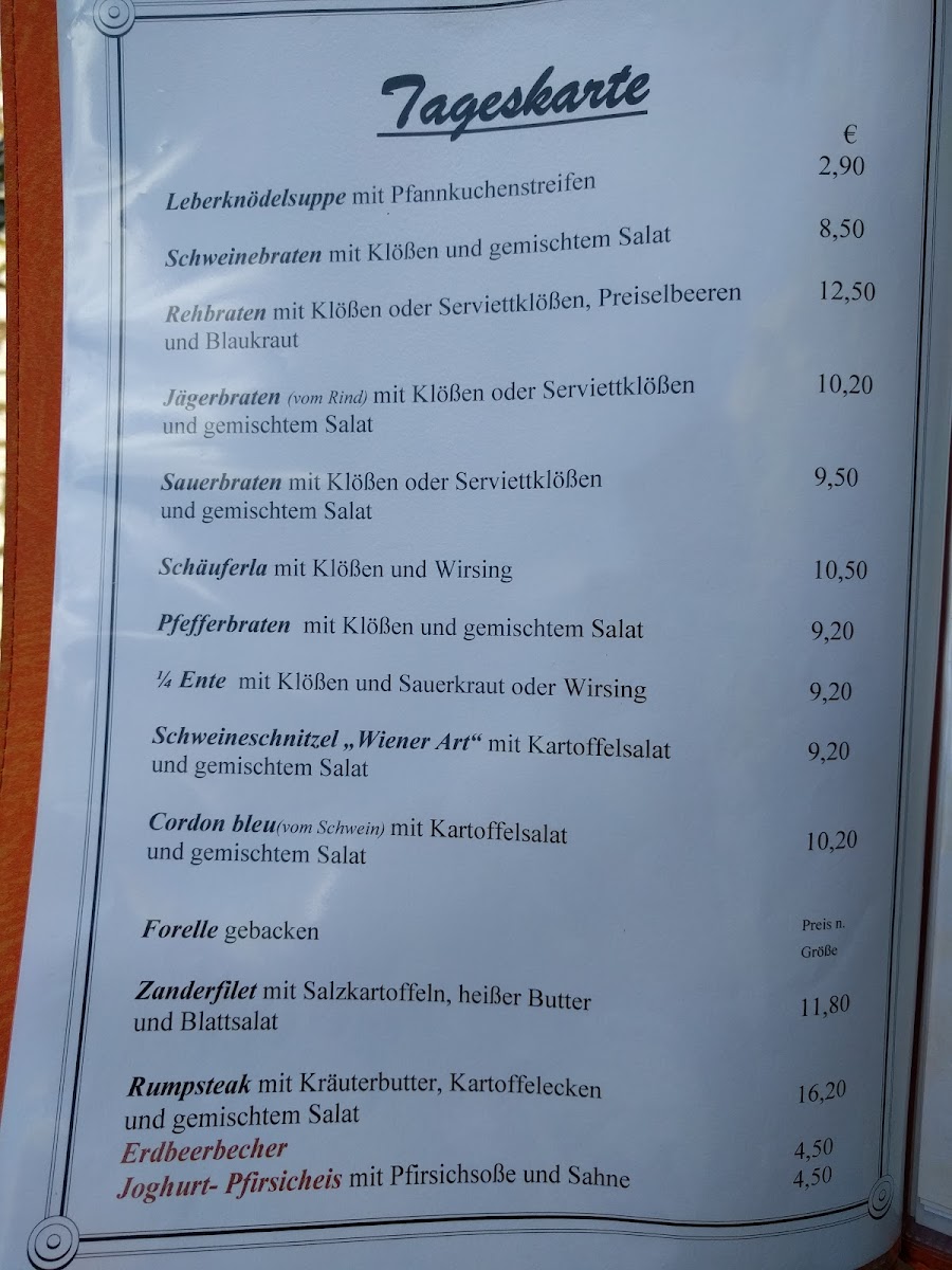 Menu Landgasthaus Hubert-4