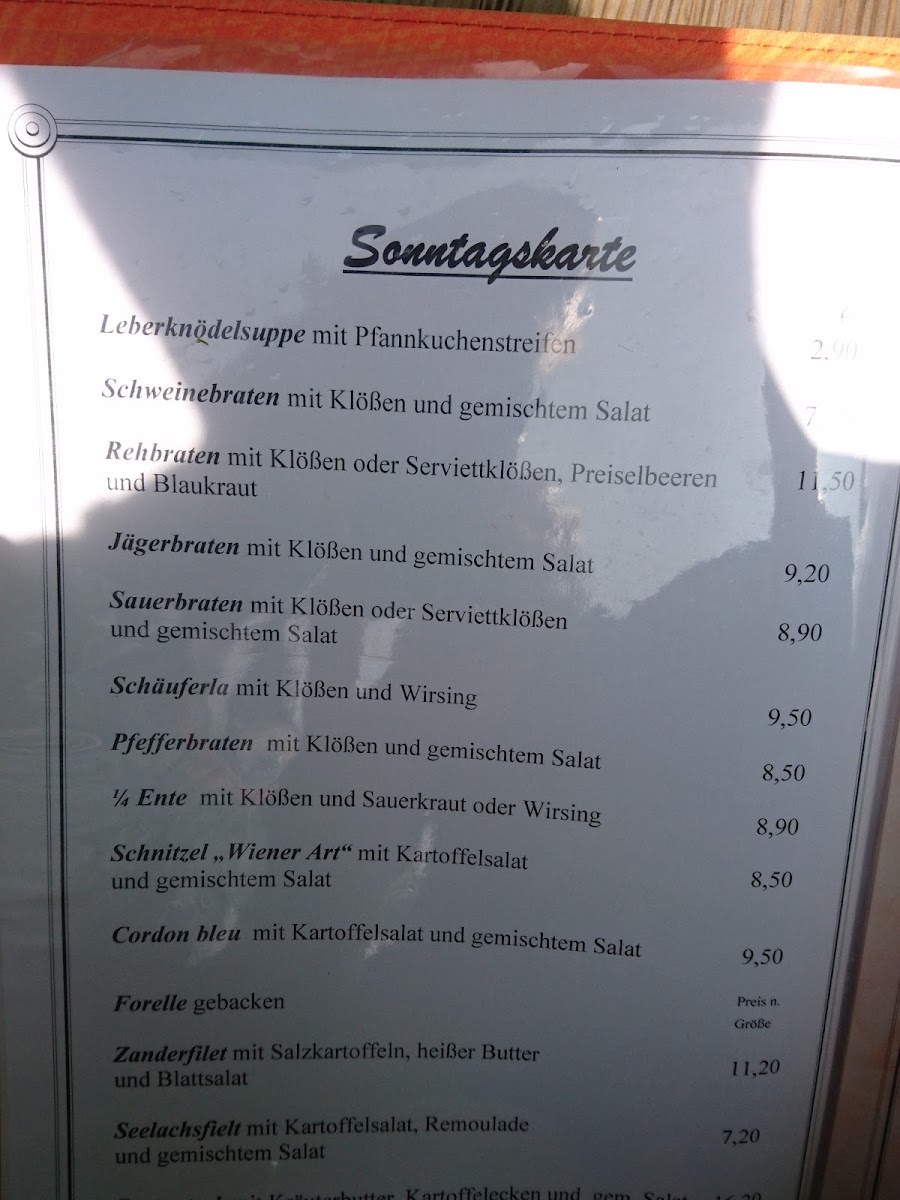 Menu Landgasthaus Hubert-5