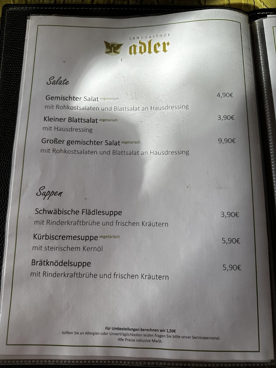 Menu Landgasthof Adler-10