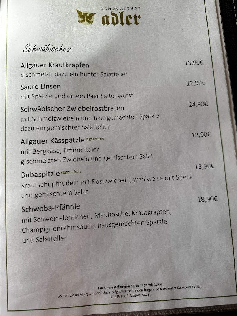 Menu Landgasthof Adler-6