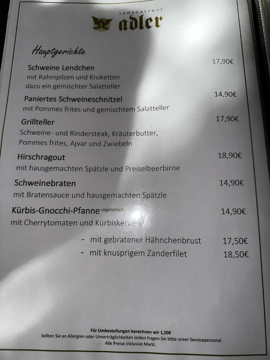 Menu Landgasthof Adler-7