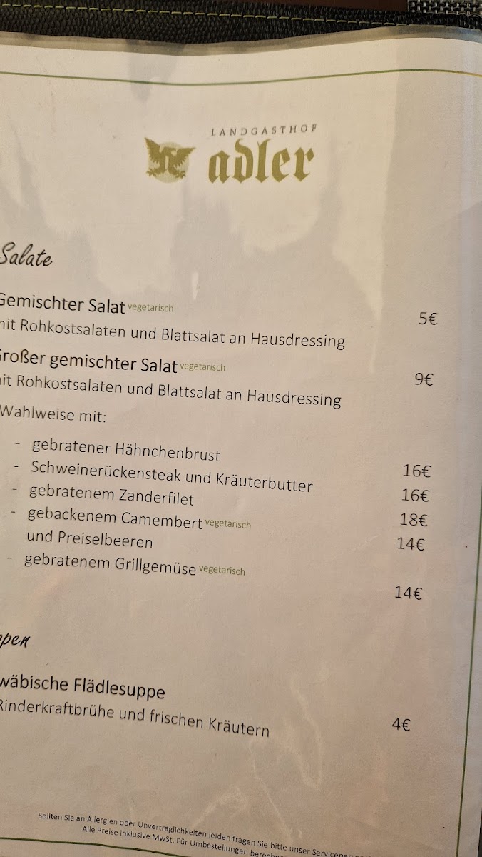 Menu Landgasthof Adler-9