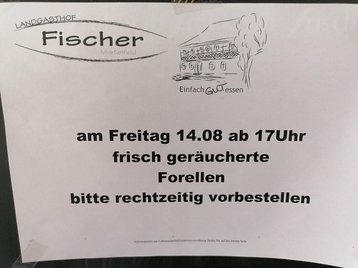 Menu Landgasthof Fischer-1