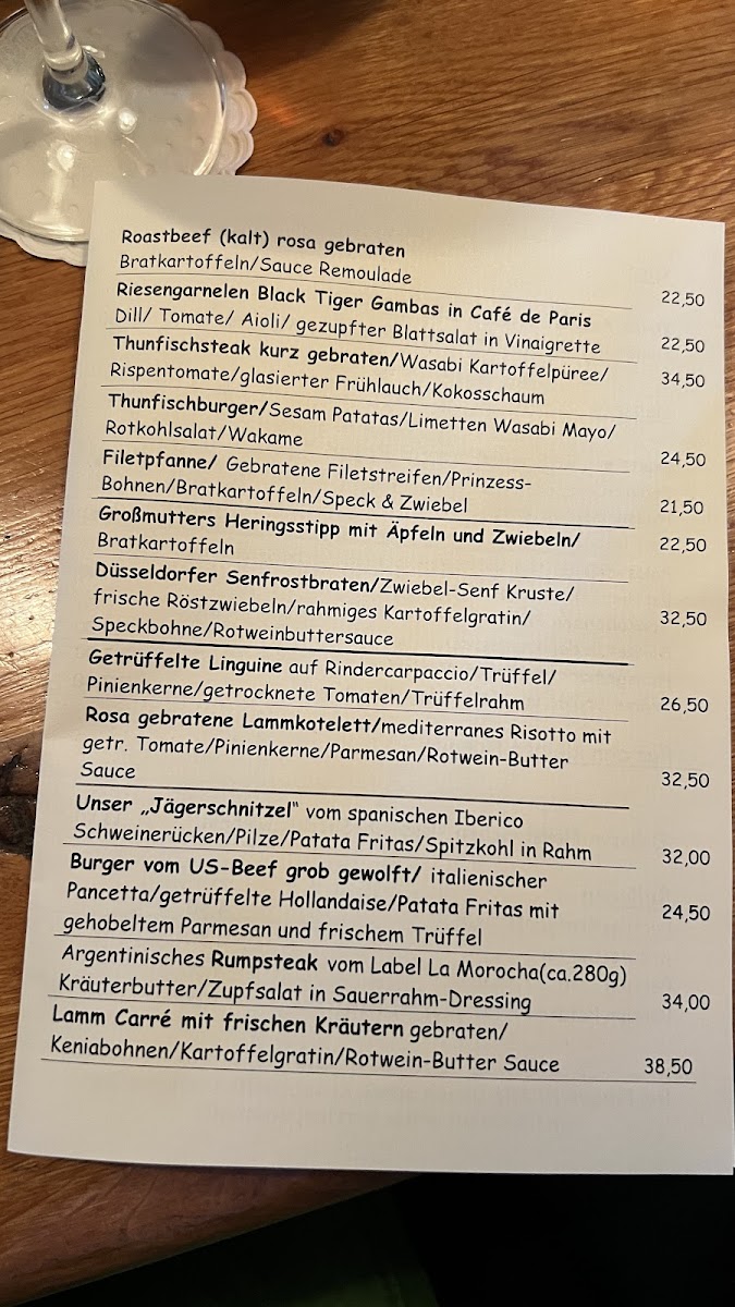 Menu Landgasthof Gut Porz-1