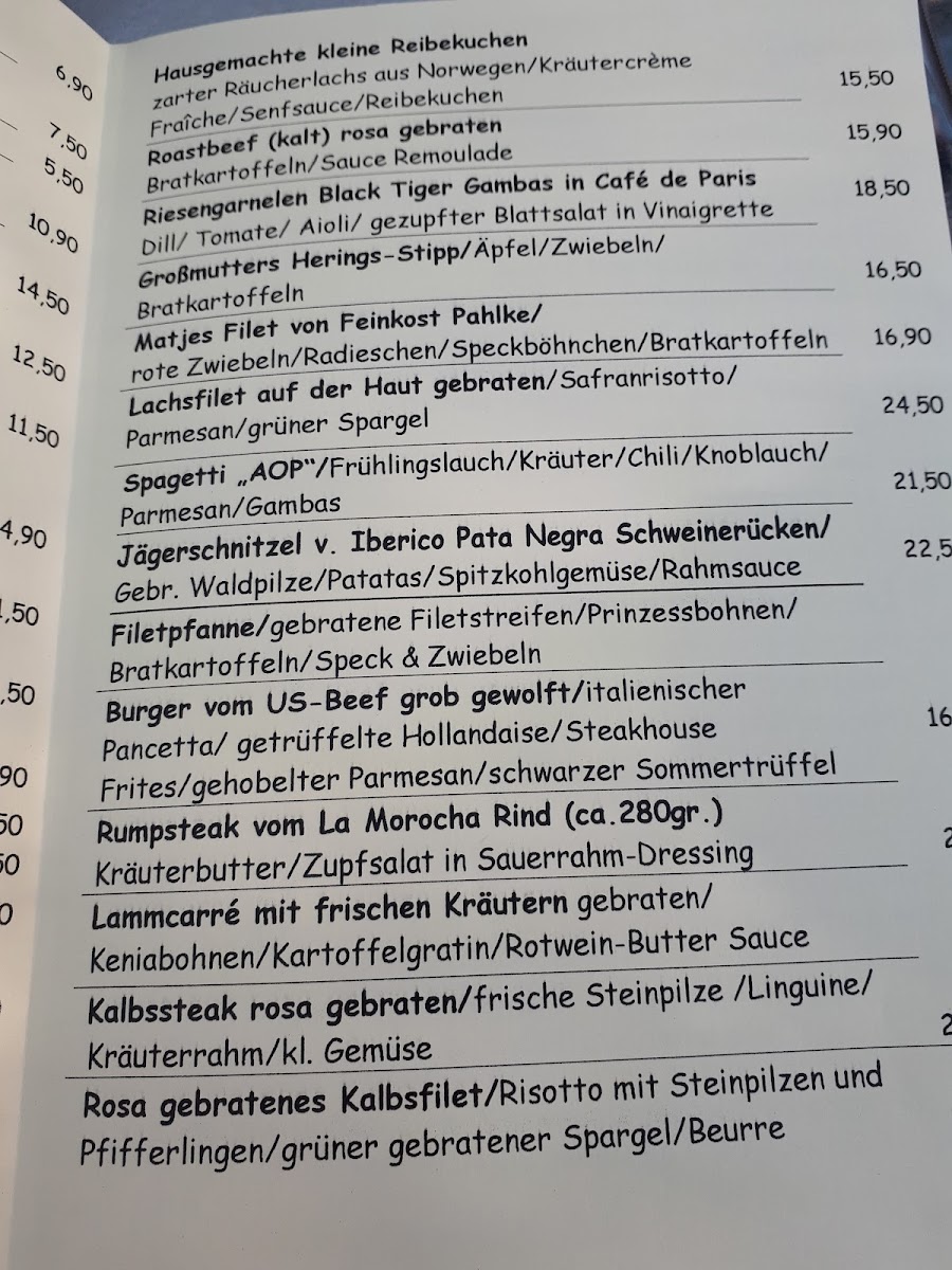 Menu Landgasthof Gut Porz-10