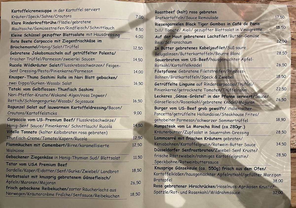 Menu Landgasthof Gut Porz-2
