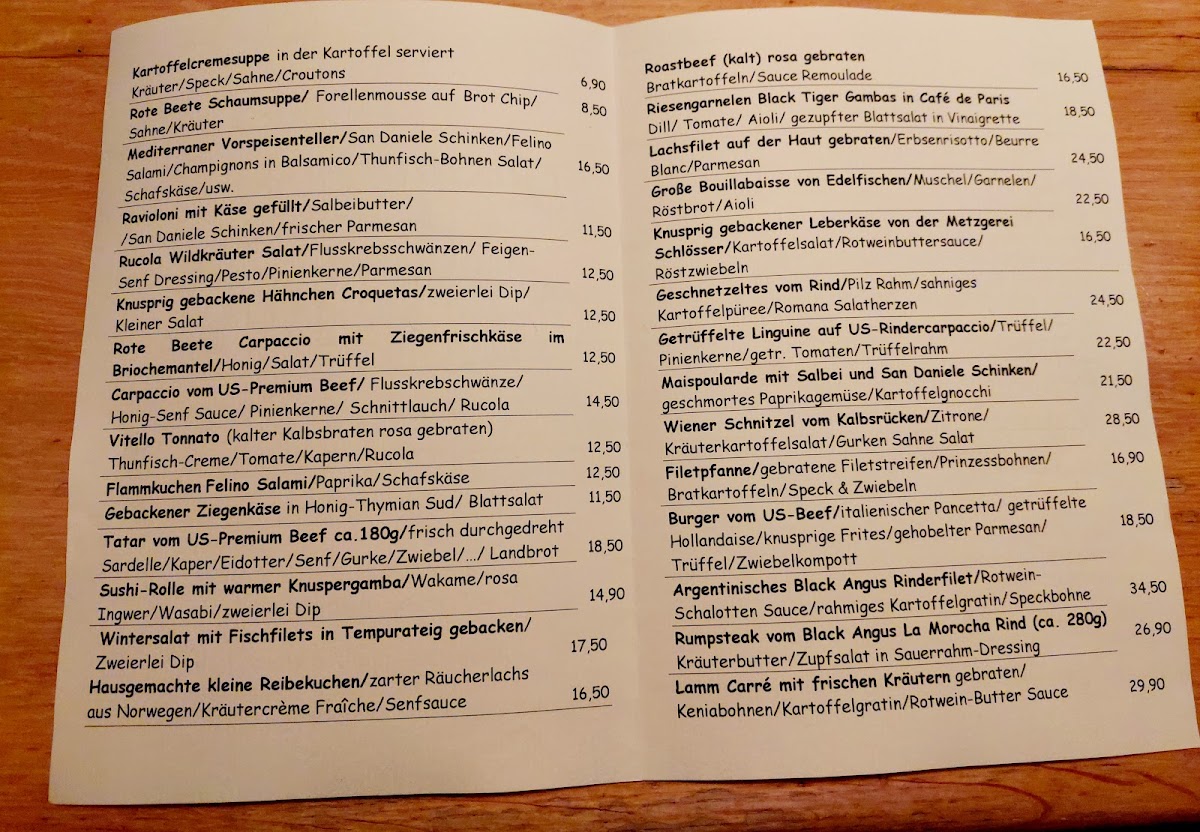 Menu Landgasthof Gut Porz-5