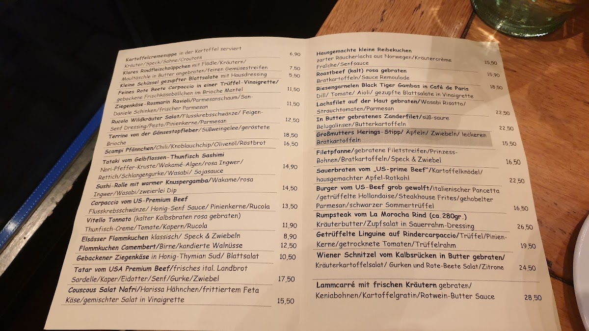 Menu Landgasthof Gut Porz-6