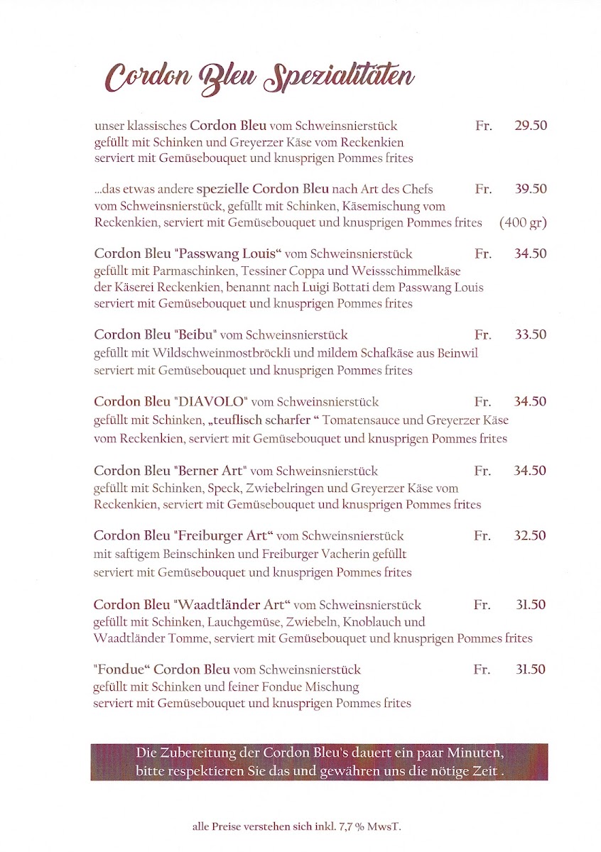 Menu Landgasthof Ochsen-3