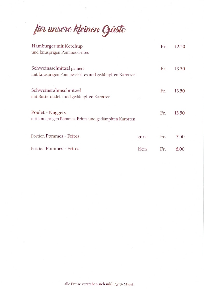 Menu Landgasthof Ochsen-7