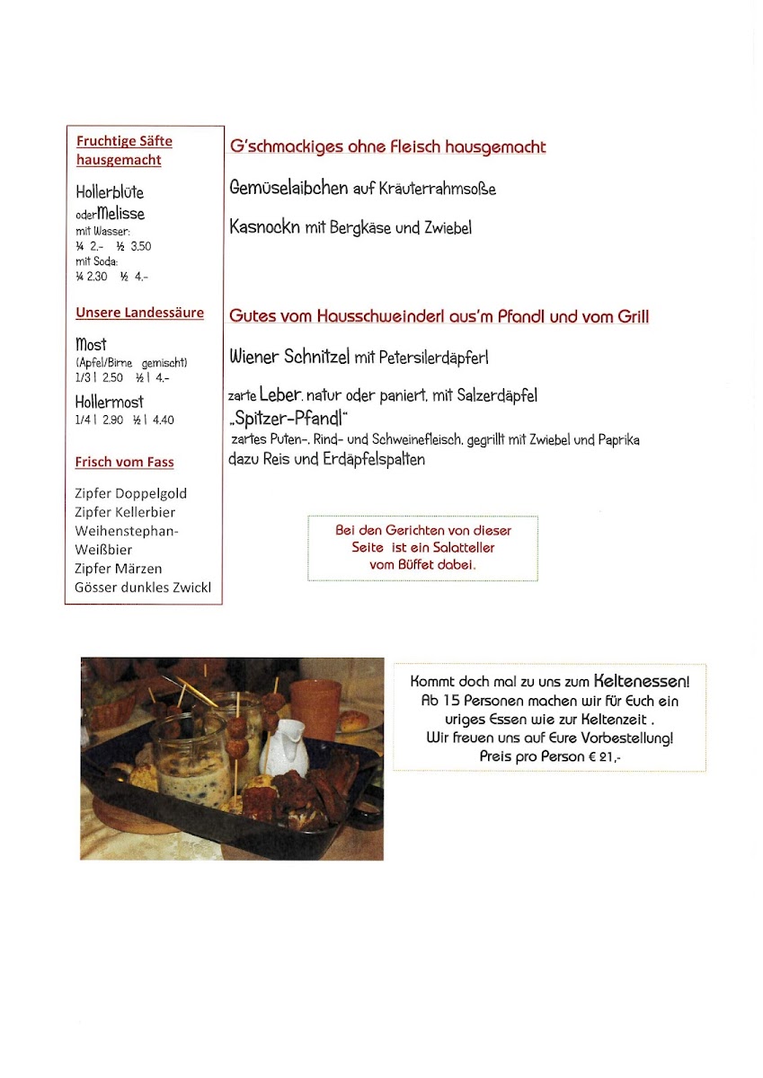 Menu Landgasthof Spitzerwirt-1