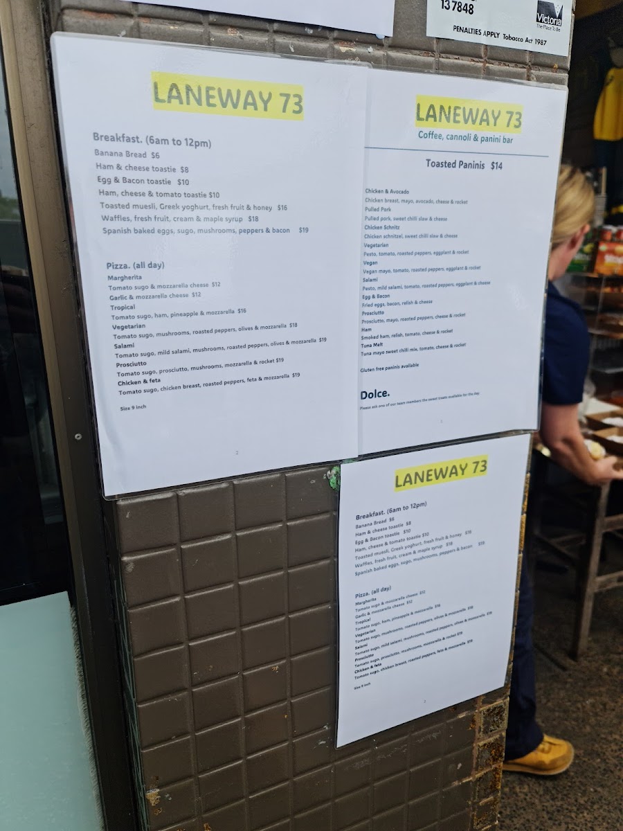 Menu Laneway 73 Cafe Anglesea-4