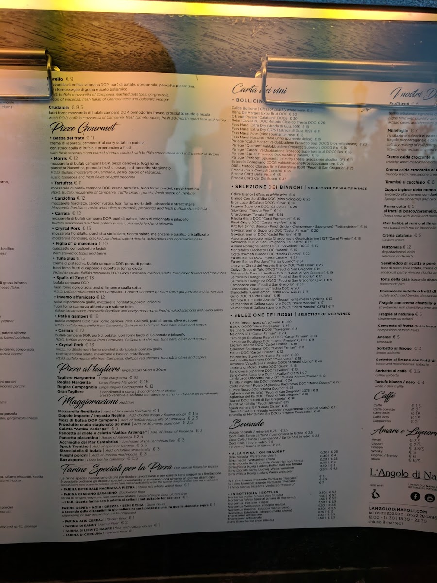 Menu L'angolo Di Napoli-10