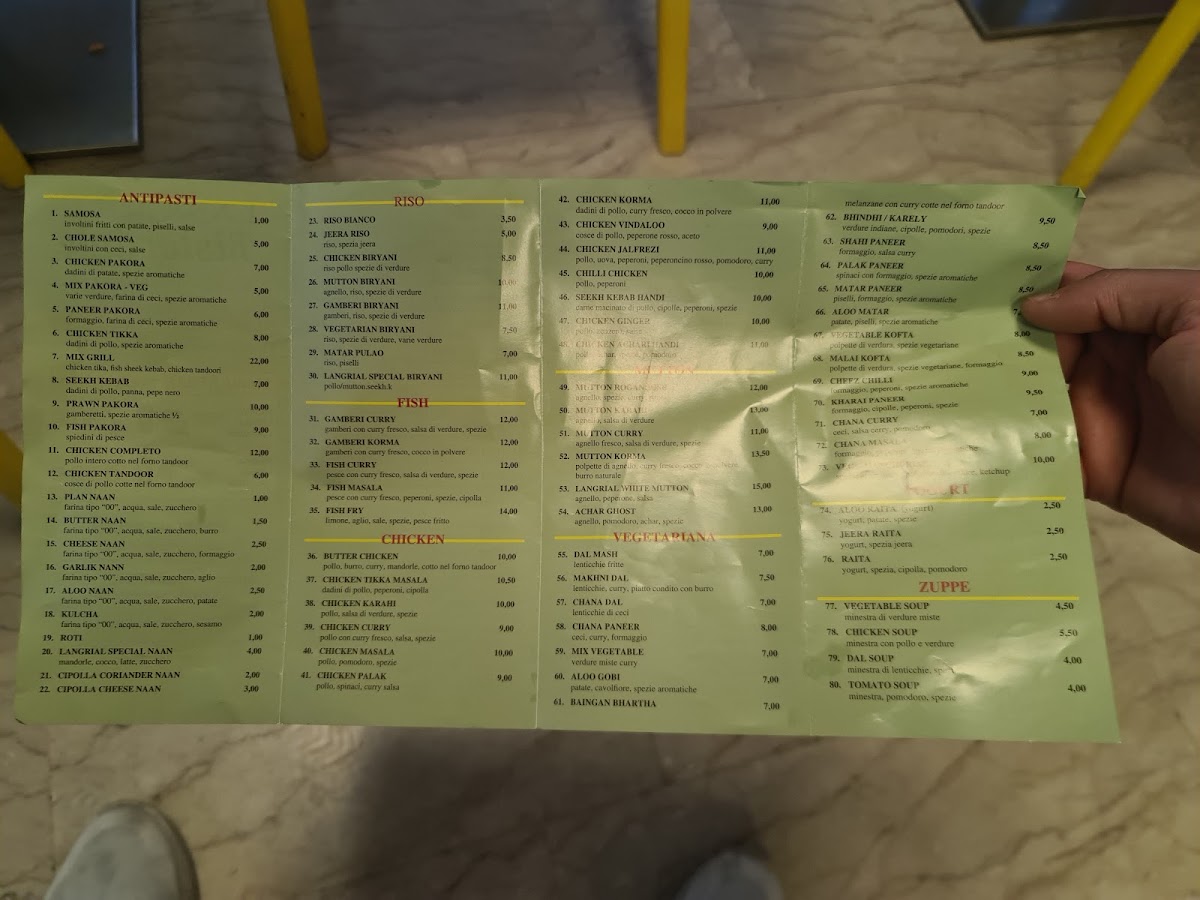 Menu Langrial - Ristorante Indiano -Pakistano - Pizzeria -Kebab-3