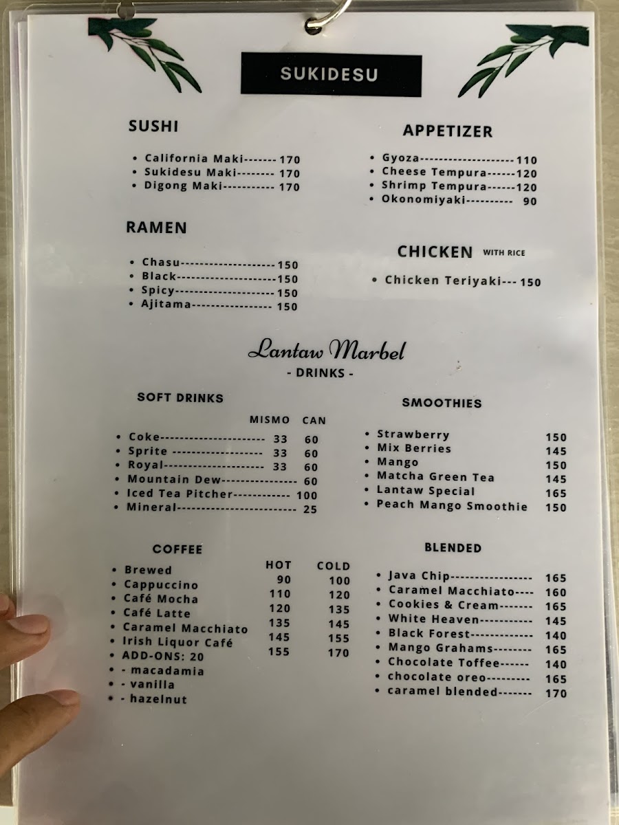 Menu Lantaw-Marbel Resort Hotel-1