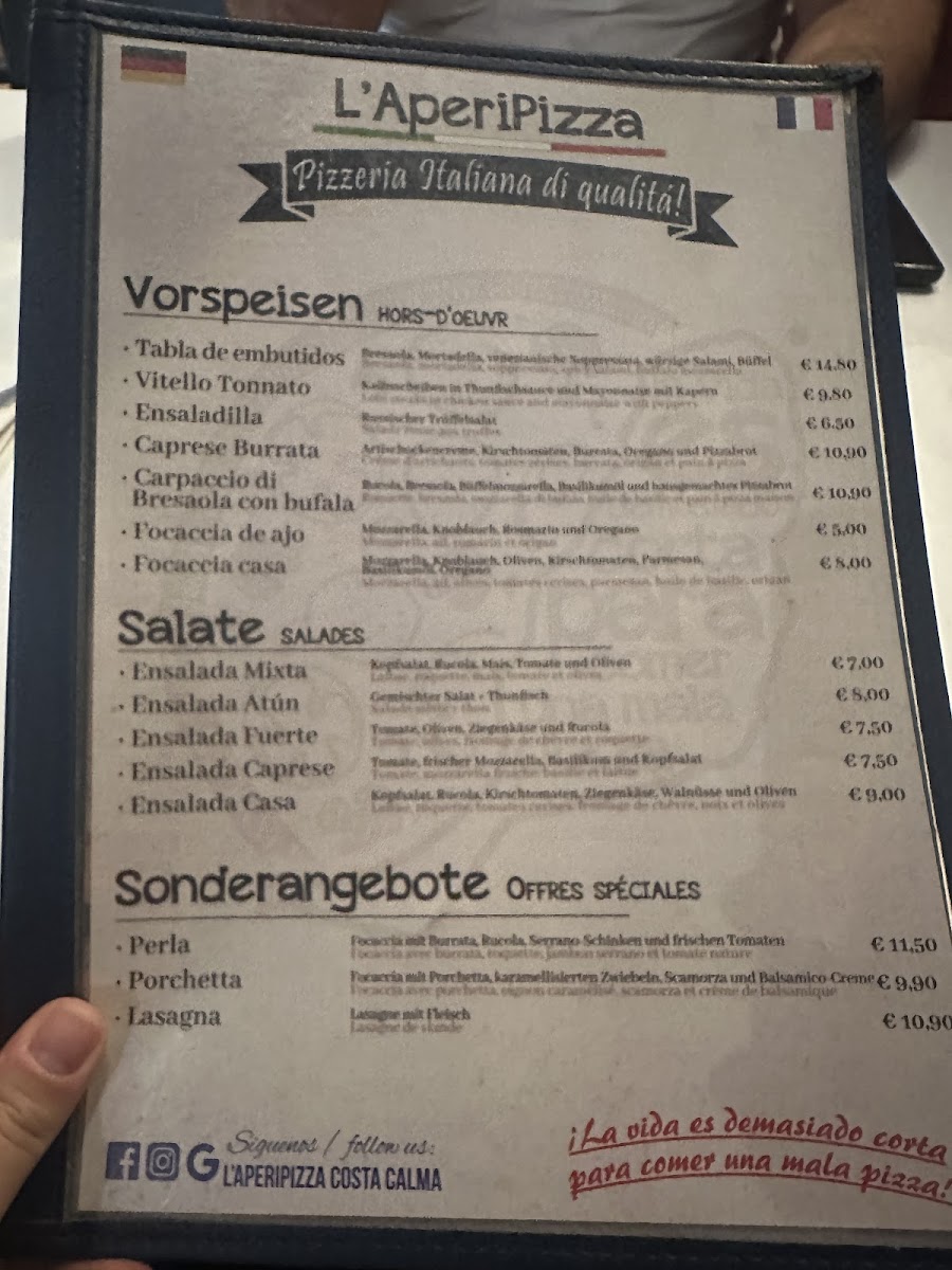 Menu L'aperipizza Costa Calma-8