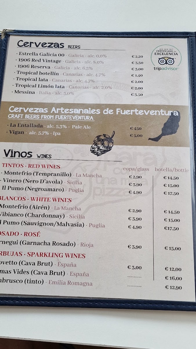 Menu L'aperipizza Costa Calma-9