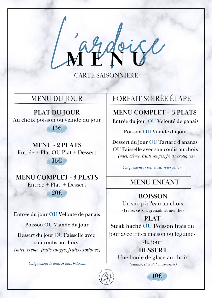 Menu L'ardoise - Restaurant Corbas-5