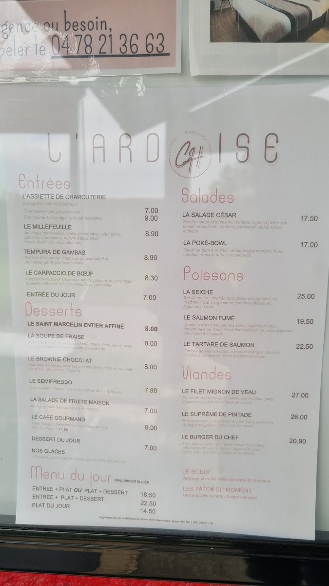 Menu L'ardoise - Restaurant Corbas-6