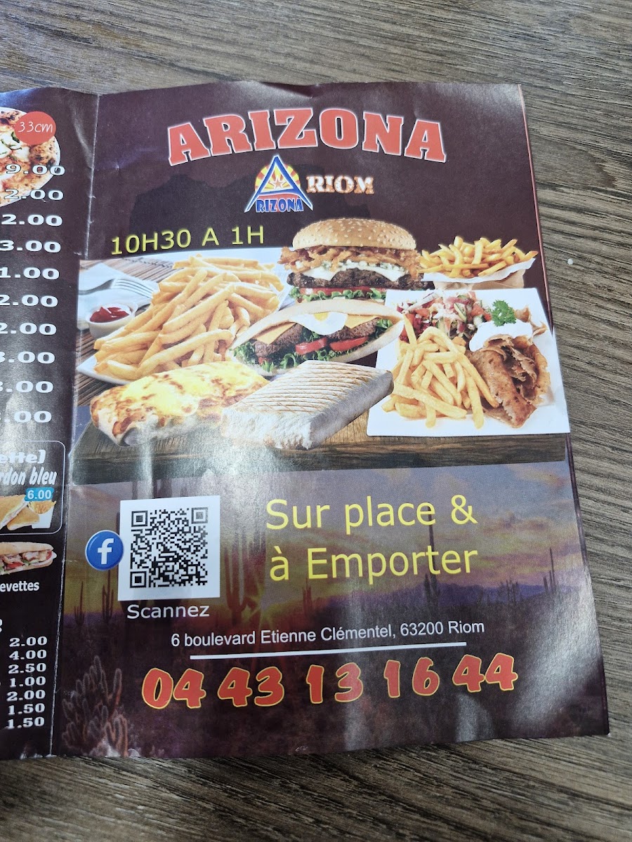 Menu L'arizona-2