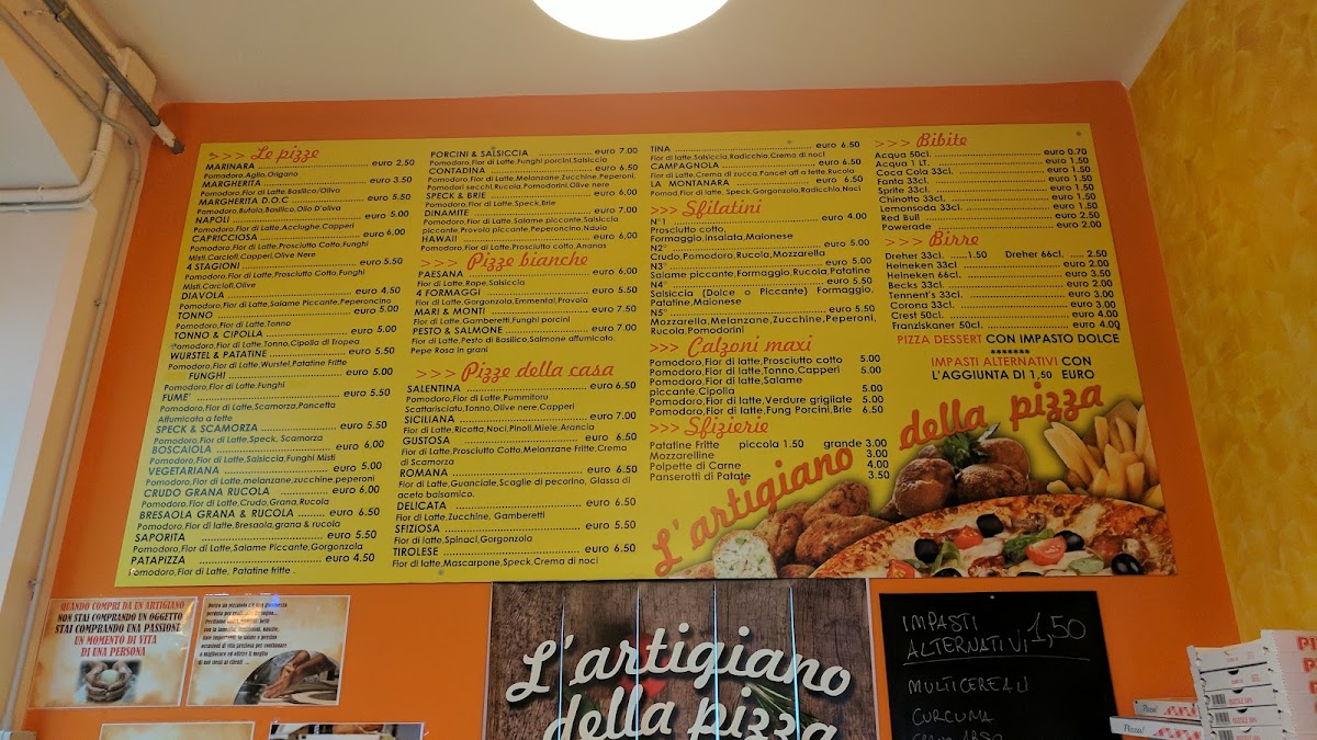 Menu L'artigiano Della Pizza-10