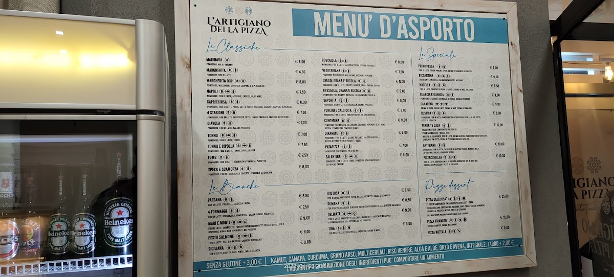Menu L'artigiano Della Pizza-6