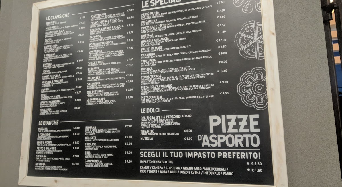 Menu L'artigiano Della Pizza-7