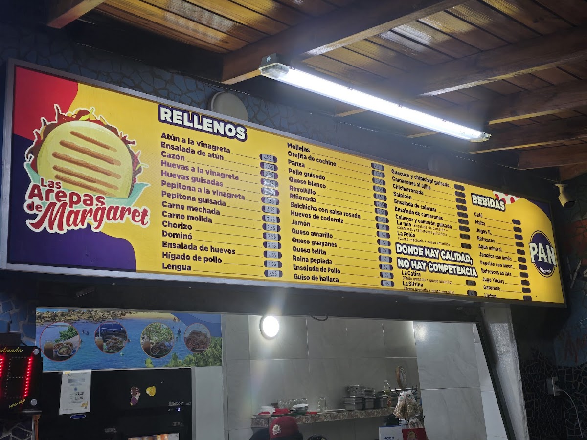Menu Las Arepas De Margaret-1