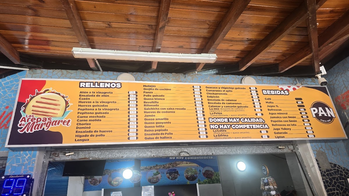 Menu Las Arepas De Margaret-2
