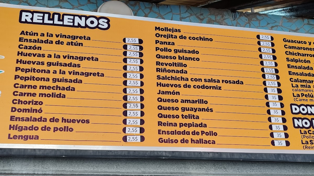 Menu Las Arepas De Margaret-5