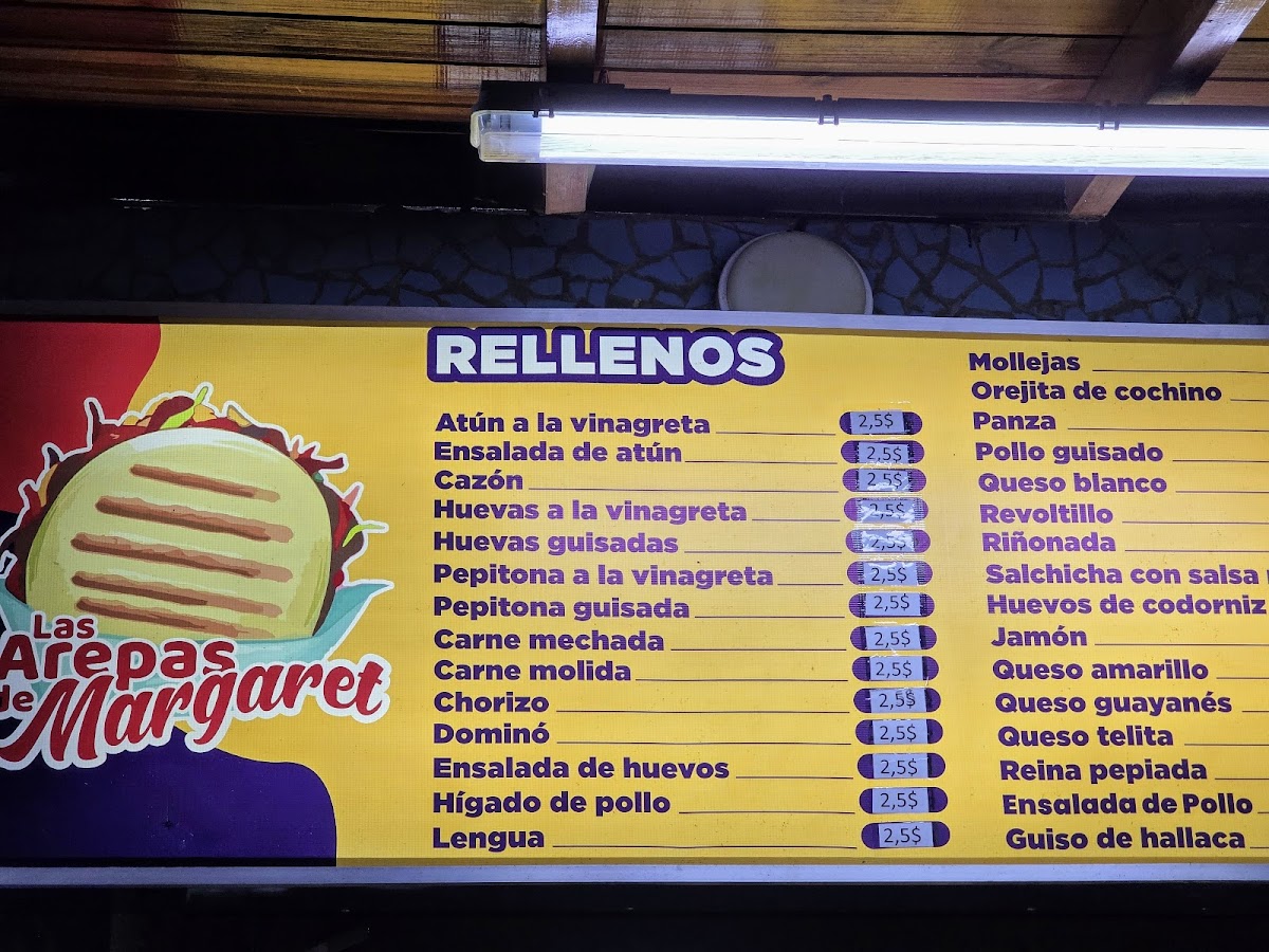 Menu Las Arepas De Margaret-8