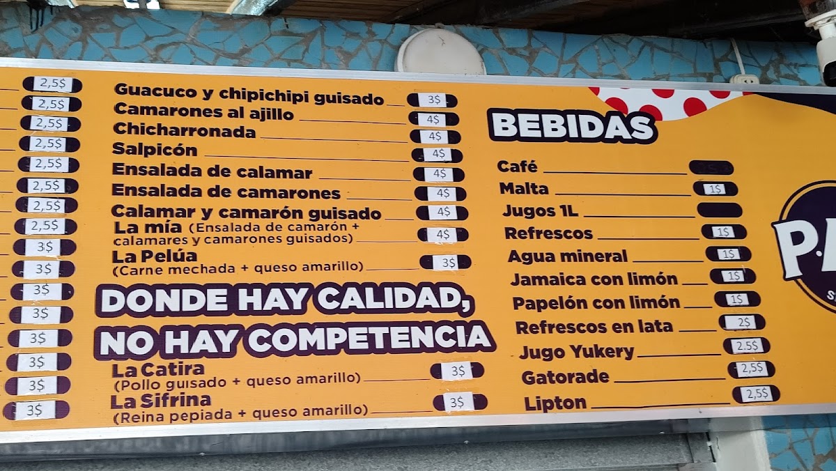 Menu Las Arepas De Margaret-9