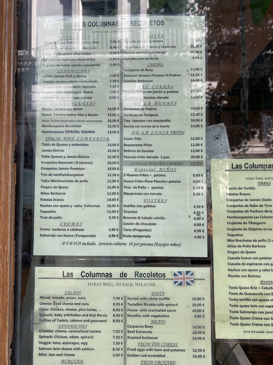 Menu Las Columnas De Recoletos-9