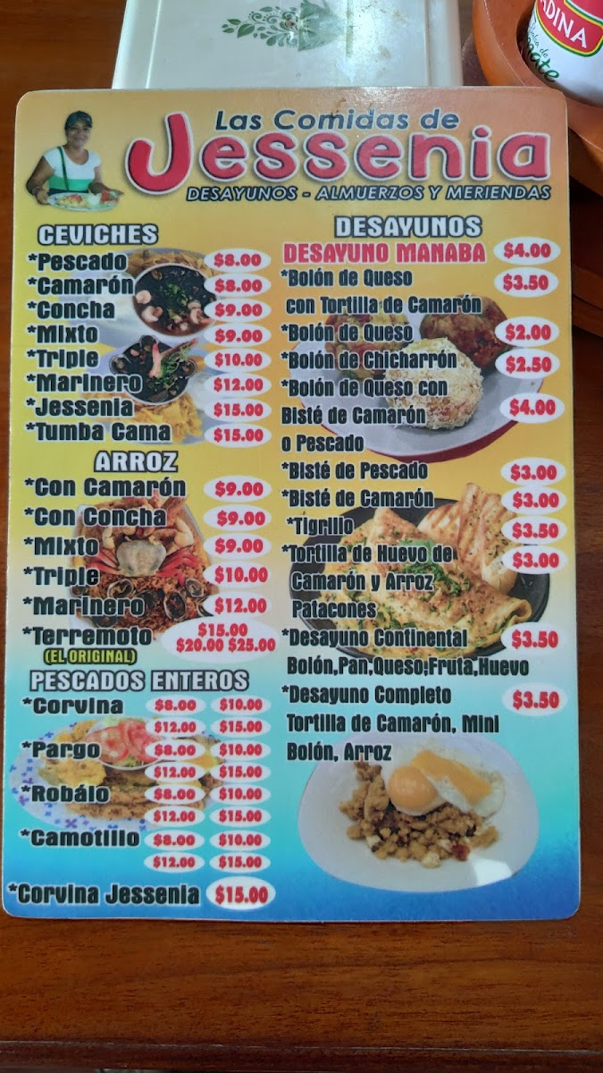Menu Las Comidas De Jessenia 'la Sazón Que Gusta'-4