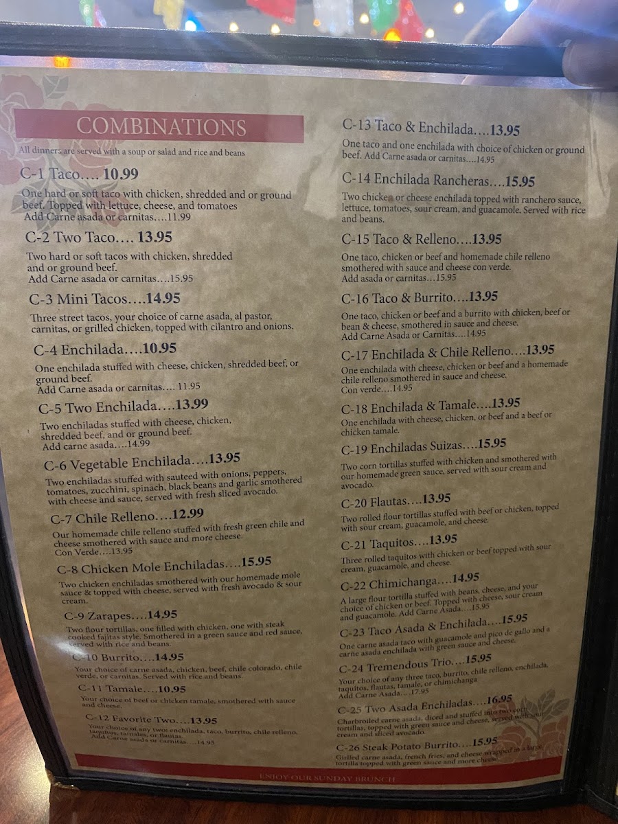 Menu Las Flores Family Mexican Restaurant-5