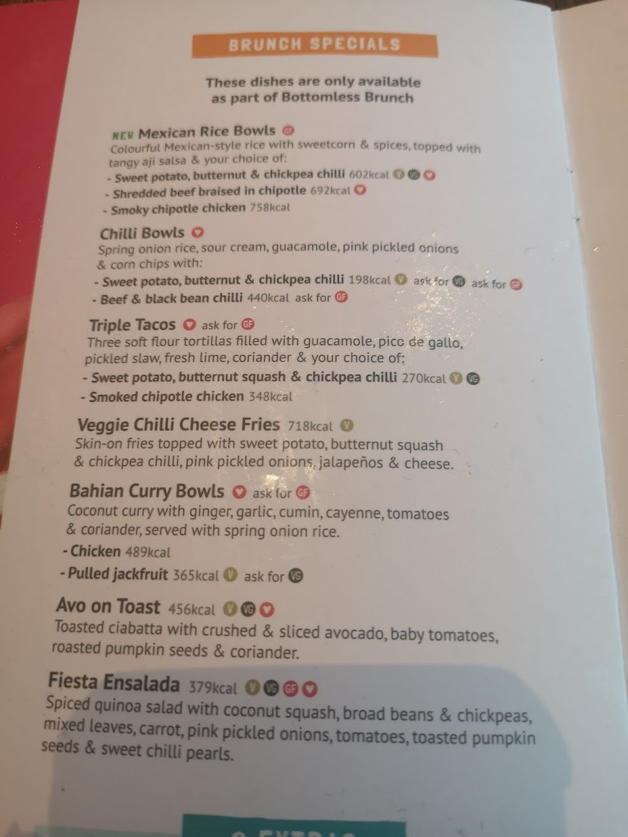 Menu Las Iguanas - Portsmouth - Gunwharf Quays-7